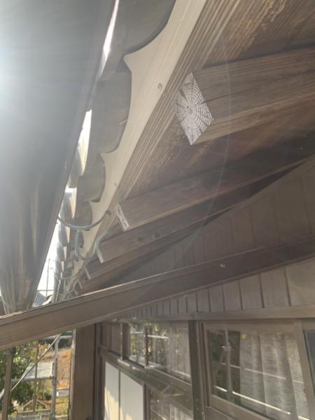 軒先面戸取付工事・雨樋交換工事