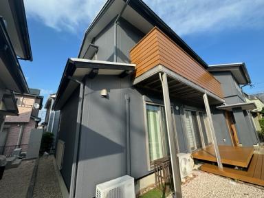 屋根も外壁も塗装でおしゃれなおうちに大変身 木部塗装も忘れずに